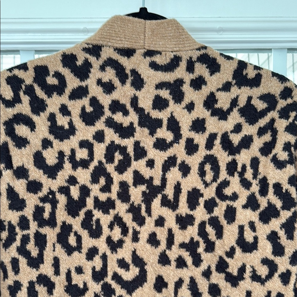 Leopard Print Open Front Cardigan - Picture 8 of 10